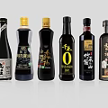 Essential Assorted Chinese Condiment Bottles with Different Seasonings for Kitchen Cooking