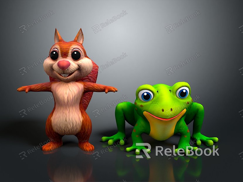 Squirrel Cartoon Squirrel Animation Squirrel Animation Squirrel Cartoon Characters Cartoon Animals Cartoon Small Animals model