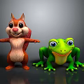 Squirrel Cartoon Squirrel Animation Squirrel Animation Squirrel Cartoon Characters Cartoon Animals Cartoon Small Animals 3d model