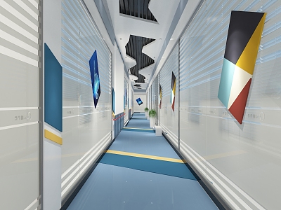 The Modern Corridor 3d model