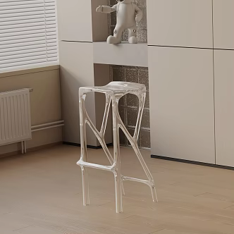 Modern Bar Chair 3d model