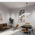 Modern Chess Room 3d model