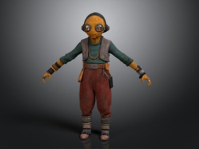 Star Wars Characters Alien Characters Alien Characters Star Wars Characters Granny Old Man Characters 3d model