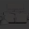 Industrial Specialized Vehicle With White Body Mechanical Structure Rotating Component And Wheels