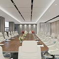 Modern Meeting Room Meeting Tables and Chairs 3d model