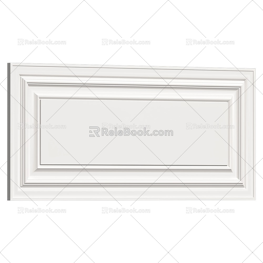 carved clapboard 3d model