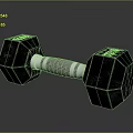 Hexagonal Metal Dumbbell With Textured Grip For Fitness Training Equipment