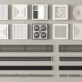 Various Styles Modern Air Conditioner Vent Covers With Different Designs And Colors
