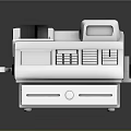 Practical Cash Register With Keyboard Drawer And Display For Daily Use