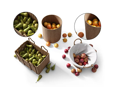 Modern fruit 3d model