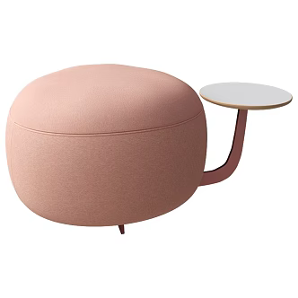Code modern cotton stool with small 18 3d model