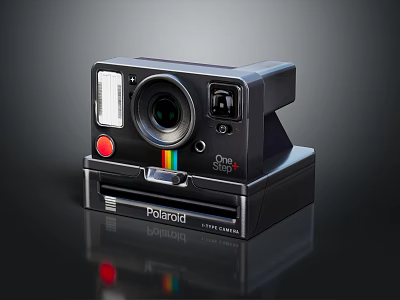 Polaroid OneStep 2 VF Instant Film Camera Vintage Style Electronic Device 3d model