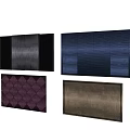 Modern Upholstered Panels With Various Textures And Color Patterns Design 3d model
