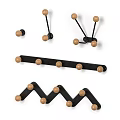 Modern coat rack hanger 3d model