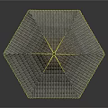 Organ and Hair Structure Model Displaying Umbrella like Slender Strands Arrangement