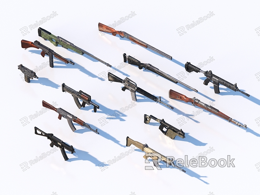 Rifle Weapons Military Supplies model