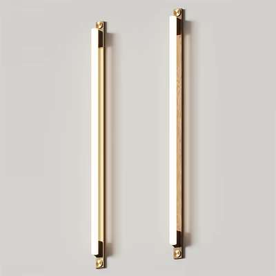 Modern Slim Metal Wall Lamps Mounted on Wall for Contemporary Home Lighting 3d model