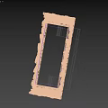 Ornate Gold Framed Mirror With Intricate Carvings And Classic Decorative Design