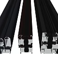Industrial Metal Profiles Structural Aluminum Extrusions With Hollow Design And Grooves
