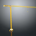 Yellow Tower Crane Construction Equipment With Long Boom For Building Sites