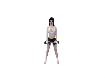 Fitness Beauty 3d model