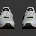 White Adidas Sneakers With Modern Design And Black Accents For Casual Sporty Look