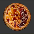 Golden Brown Egg Tart With Flaky Pastry Crust And Creamy Custard Filling