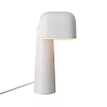 White Modern Table Lamp With Minimalist Design And Cylindrical Lamp Base 3d model