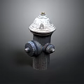 Classic Metal Fire Hydrant Structure On Building Exterior With Rustic Design Details 3d model