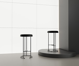 Modern Bar Stool Bar Chair Bar Stool Industrial Style Bar Stool 3d model