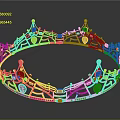 Elegant Golden Decorative Crown With Intricate Designs And Shiny Finish For Home Decor