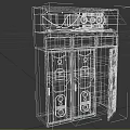 Gray Industrial Computer Server Rack With Control Panels Indicator Lights And Open Doors