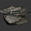 Natural Wooden Stone Stacked Decor Piece With Earthy Tones And Rough Texture For Home Interior