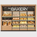 Bakery Display Shelf 3d model