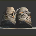 Light Colored Casual Lace Up Sneakers With Knit Upper And Rubber Sole
