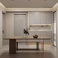 Modern Minimalist Bedroom Interior Design With Bed Decorative Pillows Built In Wardrobes And Ambient Lighting