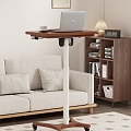 Desk Lifting Desk Sofa Carpet Laptop Computer Coffee Cup Table Lamp Alarm Clock Hanging Picture Pillow Bookcase Book Ornaments Universal Wheel Movable Desk Lifter Controller 3d model