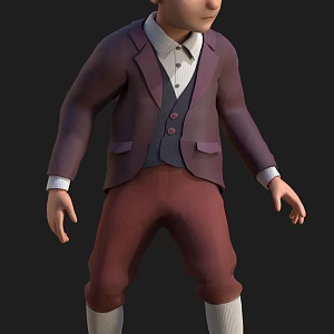 Modern Cartoon Boy Modern Character Cartoon Animation Boy Man Teen 3d model