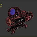 HAMA Tactical Weapon Sight With Trinity Purple Red Illumination And Firefield Design