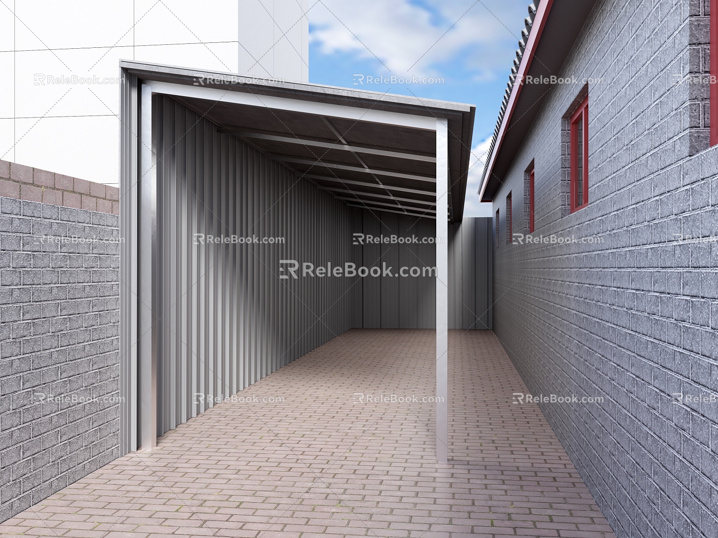 carport 3d model