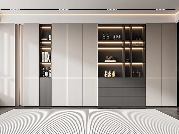 Modern Wine Cabinet Wine Cabinet Decorative Cabinet (ID:ggajh659329)