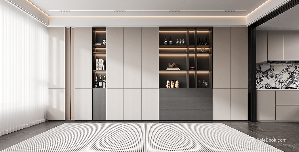 Modern Wine Cabinet Wine Cabinet Decorative Cabinet texture