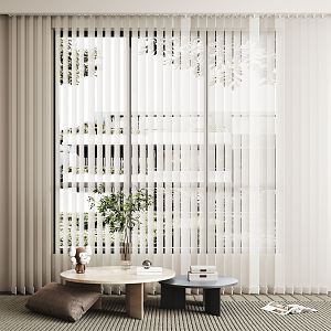 Modern venetian blinds dream curtain 3d model