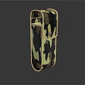 Camouflage Patterned Fabric Pouch With Textured Design For Outdoor Clothing Accessories