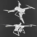 Smart Drone White Design With Camera As Intelligent Modern Machine