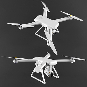 Modern UAV aerial camera 3d model