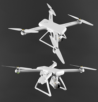 Modern UAV aerial camera 3d model