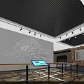 Curved Screen Display Of Hexi Corridor With Mountain Range Ancient Buildings And Flying Birds