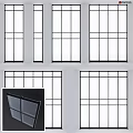 Modern Casement Windows With Sleek Black Frames And Clear Glass Panels For Building Facades