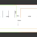 Multi tiered Green And Orange Display Shelf Furniture With Asy Logo For Retail Use